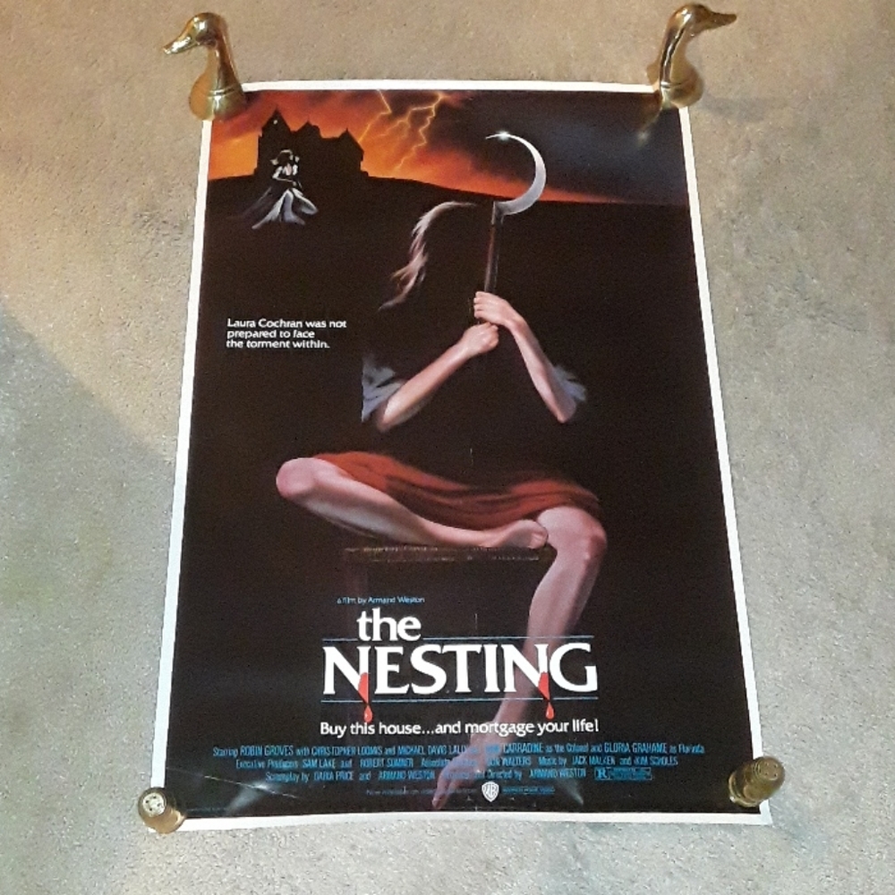 c RARE THE NESTING HORROR MOVIE THEATER POSTER 1980